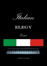 Italian Elegy piano sheet music cover
